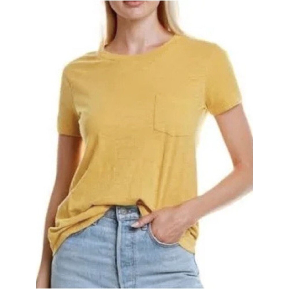 Abercrombie & Fitch Women's Yellow Short Sleeve T-Shirt! Size M Tee Top